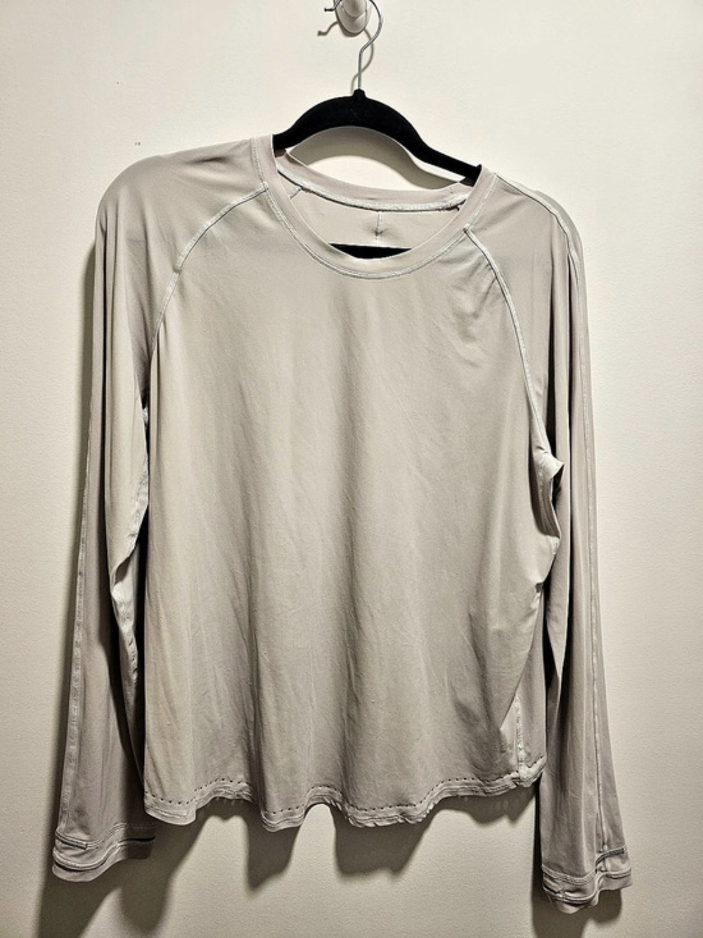 Lululemon Back in Action Long Sleeve Top Gray